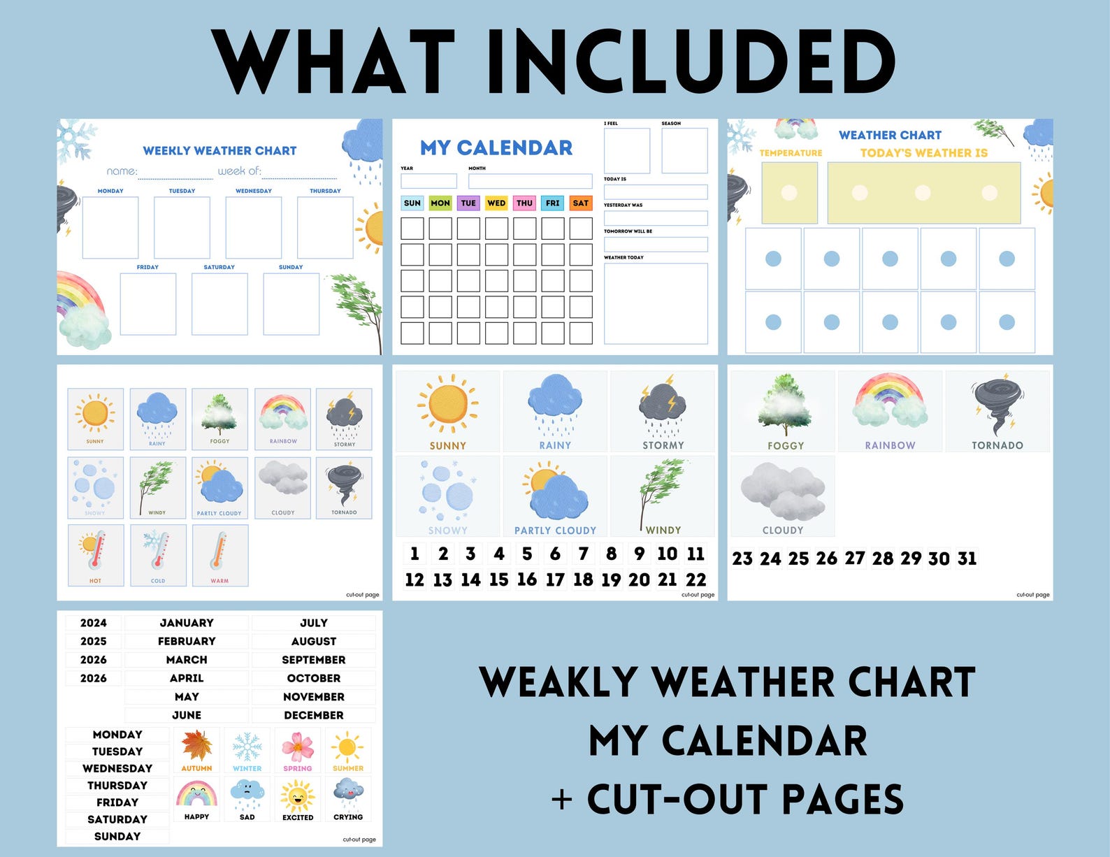 Morning Board Printable | Perpetual Calendar Circle Time | Preschool ...
