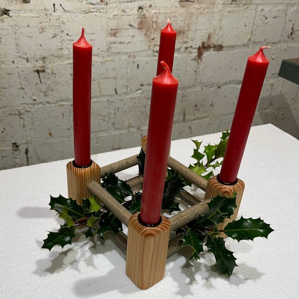 Adventskranz, Kunsthandwerk, Drechsler, Regional, Deutschlan, Niedersachsen