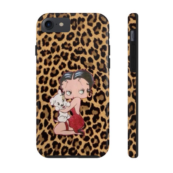 Cheetah Print Betty boop Phone Case for the Wild at Heart, Custom Phone  Cover, Leopard Print iPhone Case, Protective Phone Case, Unique