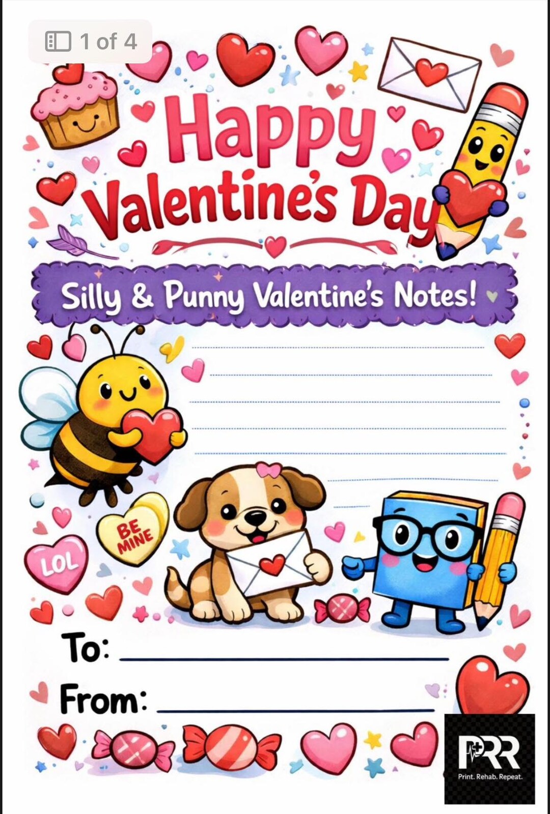 Animal-themed Valentine’s Day Cards-printable Silly & Punny Notes - Etsy