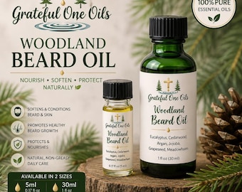 Woodland Bartöl | Zedernholz Eukalyptus Bartconditioner, Natürliche Pflege