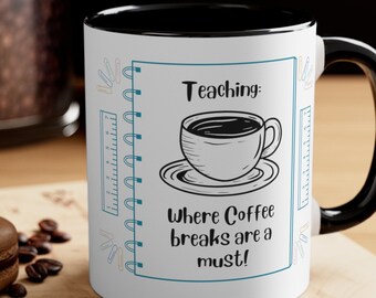 Coffee Mug for Teacher, Novelty Mug, Kris Kringle Gift, Gift for her, Gift for him, coffee lover, espresso gift, funny coffee mug, tea cup