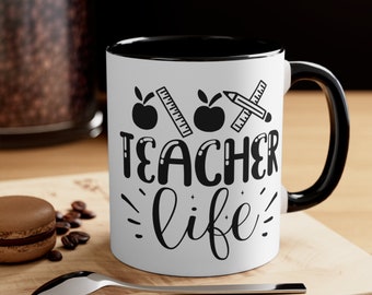 Coffee Mug for Teacher, Novelty Mug, Kris Kringle Gift, Gift for her, Gift for him, coffee lover, funny coffee mug, teacher life