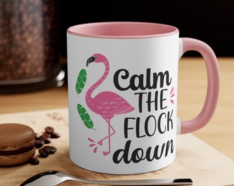 Novelty Coffee Mug | Gift for her | Gift for him | Flamingos
