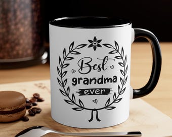 Grandma Mug | 11oz Ceramic, Colorful Interior, C-Handle