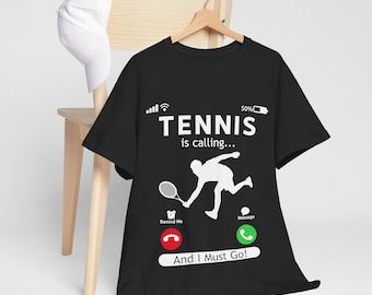 Tennis Is Calling tee | Tennis Phone Call Graphic T-Shirt