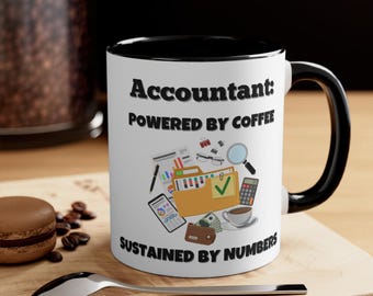Accountant Powered by Coffee mug | 11oz Accent Coffee Mug