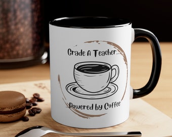 Coffee Mug for Teacher, Novelty Mug, Kris Kringle Gift, Gift for her, Gift for him, coffee lover, espresso gift, funny coffee mug, tea cup