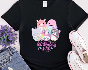 Birthday Squish Shirt, Cute Squish Birthday Girl Shirt, Birthday Girl Shirt, Squish Squad Shirt, Cute Shirt, Birthday Squish Gifts for Shirt