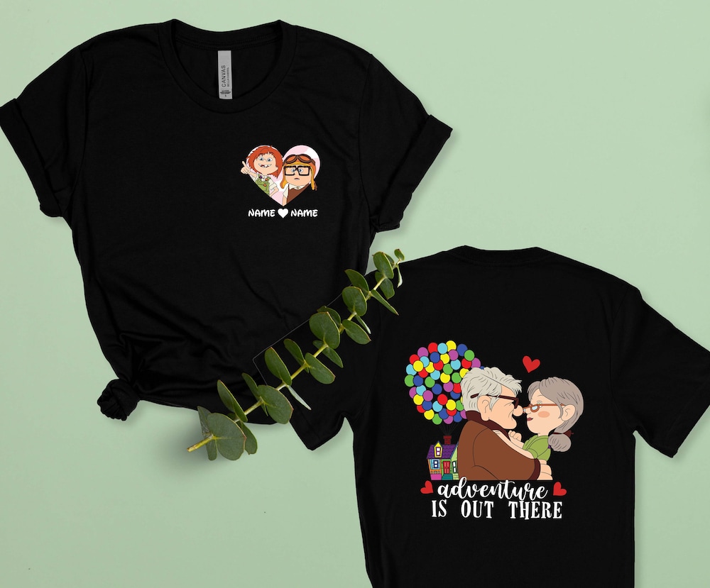 Custom Disney Carl And Ellie Shirt, Adventure Is Out There Shirt, Custom His And Hers Shirt, Custom Anniversary Shirt, Custom Couple Shirt Teesummer