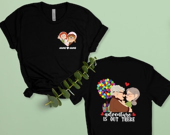 Custom Disney Carl and Ellie Shirt, Adventure Is Out There Shirt, Custom His and Hers Shirt, Custom Anniversary Shirt, Custom Couple Shirt