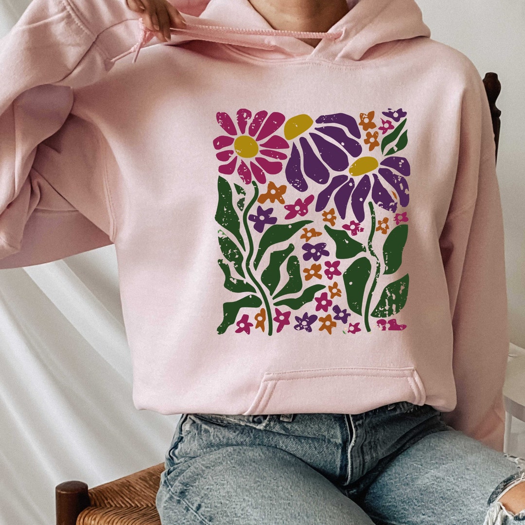 Floral Buffalo Pullover Hoodie