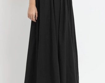 Classic Black Circle Cut Skirt, Indulge in comfort and style with this pure cotton long skirt, Classic Black Ghagras, All Color Available...