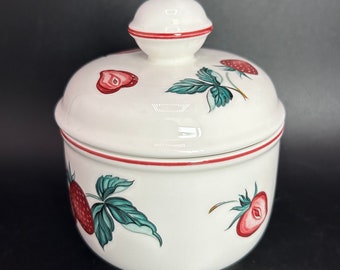 Villeroy and Boch Strawberry Sugar Dish