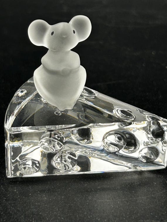 Swarovski Mouse on Cheese - Etsy