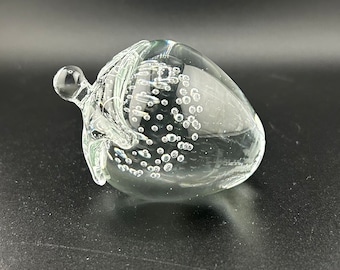 Strawberry glass paperweight