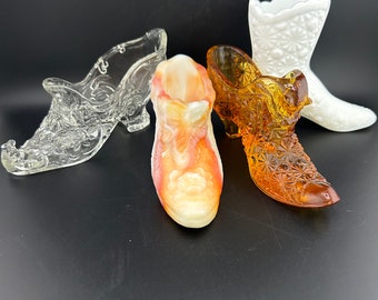 Vintage Fenton Colored Glass Shoes - CHOOSE From 6 - Etsy