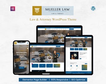 Mueller Law – Motyw WordPress Elementor dla prawników i adwokatów