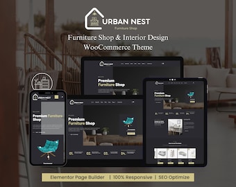 Minimalistyczny motyw Elementor WooCommerce: Urban Nest WordPress Design