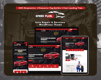 Motyw WordPress dla serwisu napraw samochodowych | Szablon witryny Elementor dla mechaników, warsztatów samochodowych i firm świadczących usługi samochodowe | Szybki i responsywny projekt