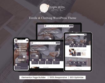 Motyw WordPress dla branży tekstylnej: Juliana Elementor Template (do pobrania w wersji cyfrowej)
