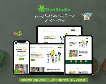 Motyw WordPress Diet Studio: Usługi żywieniowe i zdrowotne