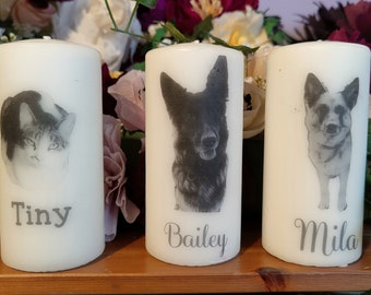 Personalised pet candle