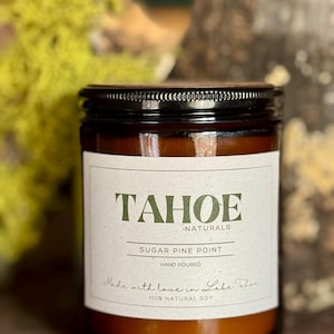 Sugar Pine Point: Handgjutet sojavax, Lake Tahoe-ljus