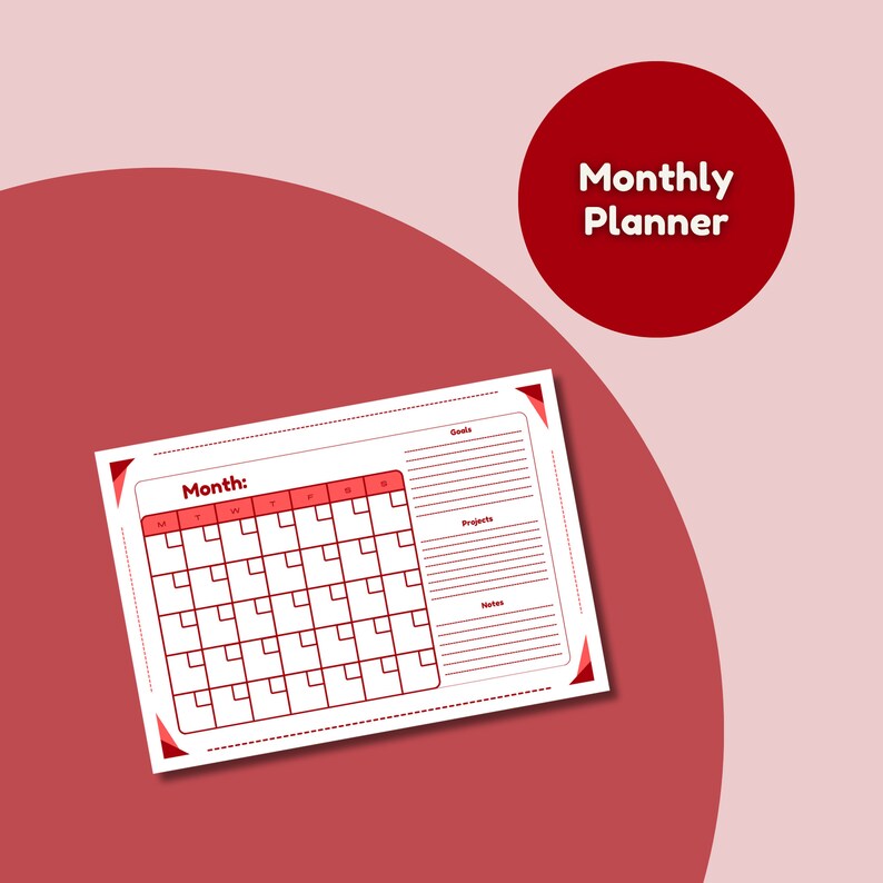 Undated Printable Planner Habit Tracker A4 A5 Daily, Weekly, Monthly ...