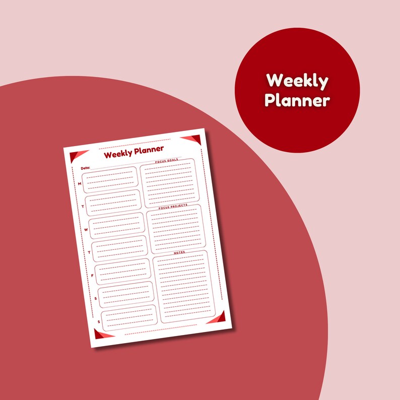 Undated Printable Planner Habit Tracker A4 A5 Daily, Weekly, Monthly ...