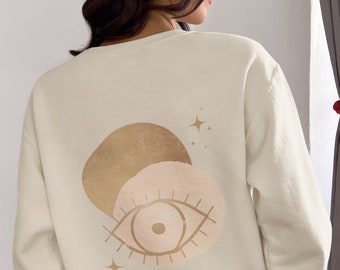 Evil Eye Sweatshirt Unisex Hamsa Hoodie Evil Eye Jewish Tshirt Judaica Gift for Her Support Israel Sweatshirt Yoga Sweatshirt