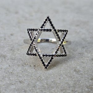 Star of David Ring Israel Ring 925 Sterling Silver Jewish Star Ring Judaica Gift Jewish Ring Judaica Jewelry Israel Jewelry Mogen David Ring