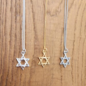 Magen David Necklace Star of David Necklace Israel Necklace Judaica Gift Made is Israel I stand with Israel Jewelry Jewish Jewelry Judaica image 8