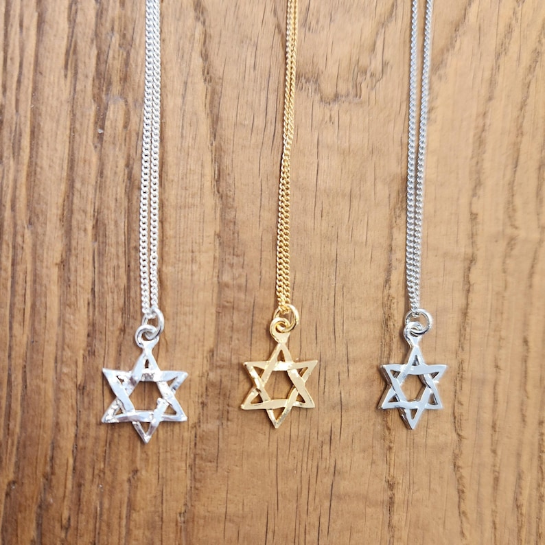 Magen David Necklace Star of David Necklace Israel Necklace Judaica Gift Made is Israel I stand with Israel Jewelry Jewish Jewelry Judaica image 8