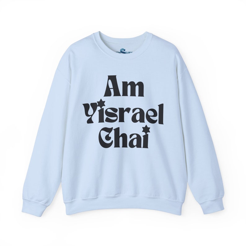 Sweat-shirt Am Yisrael Chai Pull chai d'Israël soutien Israël forte citation hébreu sweat à capuche cadeau juif Judaica Le peuple d'Israël vit image 8