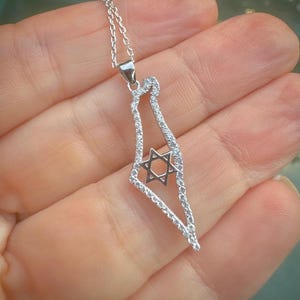 Israel Halskette Karte Solid Gold mit Diamanten Jüdische Halskette Jejuda Schmuck Made is Israel Halskettenstand mit Israel-Schmuck-israelischen Geschenk