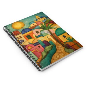 Israeli Gift Jerusalem Notebook Hardcover Notebook 6x8 Journal Bible Gift Jewish Gifts Judaica Gifts Office Israel Gifts Bible Journal Kotel image 4