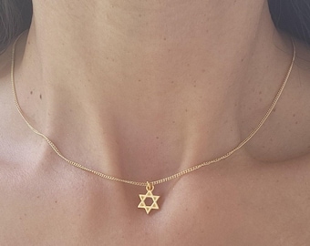 Tiny Magen David Necklace Star of David Necklace Israel Necklace Judaica Gift Made is Israel Jewelry Jewish Jewelry Judaica Necklace for men