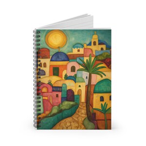 Israeli Gift Jerusalem Notebook Hardcover Notebook 6x8 Journal Bible Gift Jewish Gifts Judaica Gifts Office Israel Gifts Bible Journal Kotel image 3