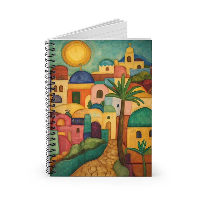 Israeli Gift Jerusalem Notebook Hardcover Notebook 6x8 Journal Bible Gift Jewish Gifts Judaica Gifts Office Israel Gifts Bible Journal Kotel image 3