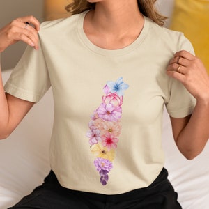 Israël kaart tshirt Israël shirt steun Israël tshirt voordeel Israël kaart T-shirt Joodse geschenken Ik sta met Israël cadeau Judaïca cadeau voor haar