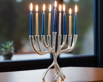 Menorá de Hanukkah, Decorações de Presente de Chanucá, Presente Judaico, Presente de Israel, Presente Judaico
