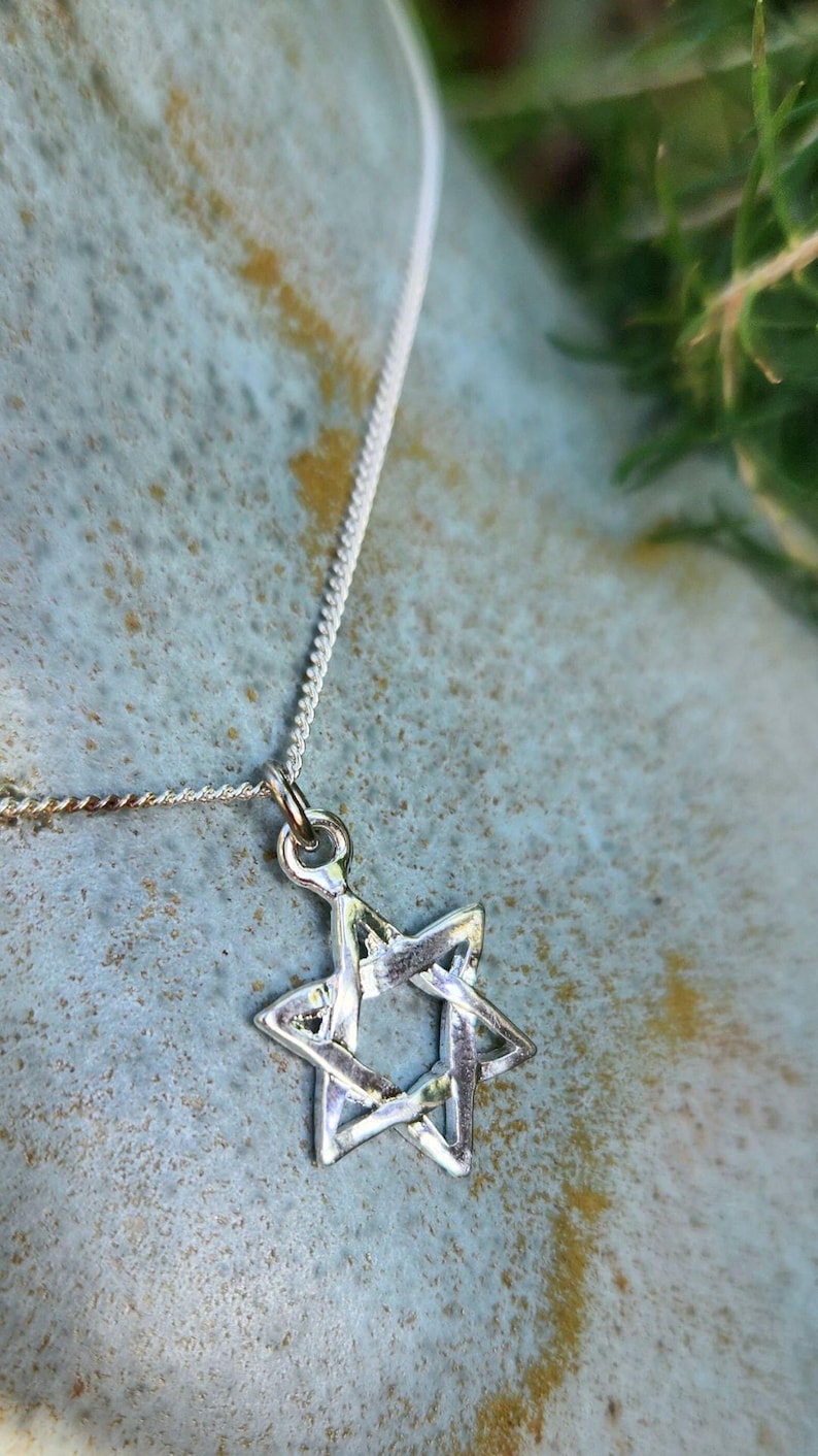 Magen David Necklace Star of David Necklace Israel Necklace Judaica Gift Made is Israel I stand with Israel Jewelry Jewish Jewelry Judaica image 3