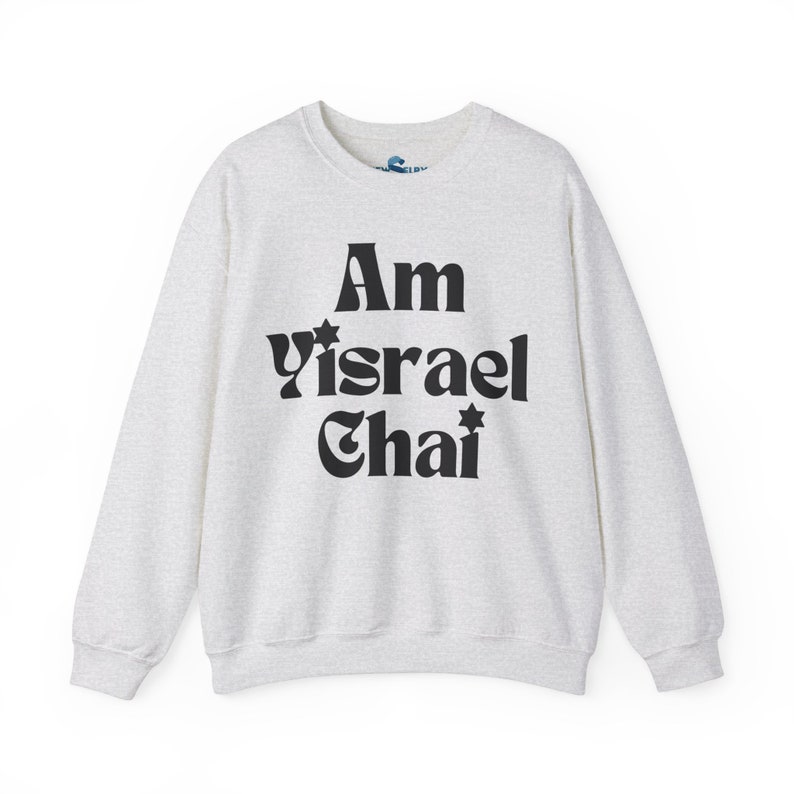 Sweat-shirt Am Yisrael Chai Pull chai d'Israël soutien Israël forte citation hébreu sweat à capuche cadeau juif Judaica Le peuple d'Israël vit image 7