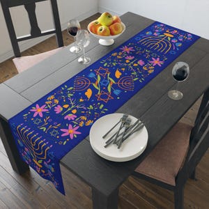 Chanukah Decorations Table Runner Chanukah Gift Hannukah Menorah Gift Hanukkah Gifts Jewish Gift Israel Gift Judaica Gift Home Hanukkah Gift