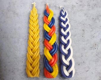 Set di candele per Havdalah di Shabbat per la tazza di Shabbat Shalom Kiddush Benedizione Regalo Judaica Regalo ebraico Arte israeliana Portacandele per Havdalah