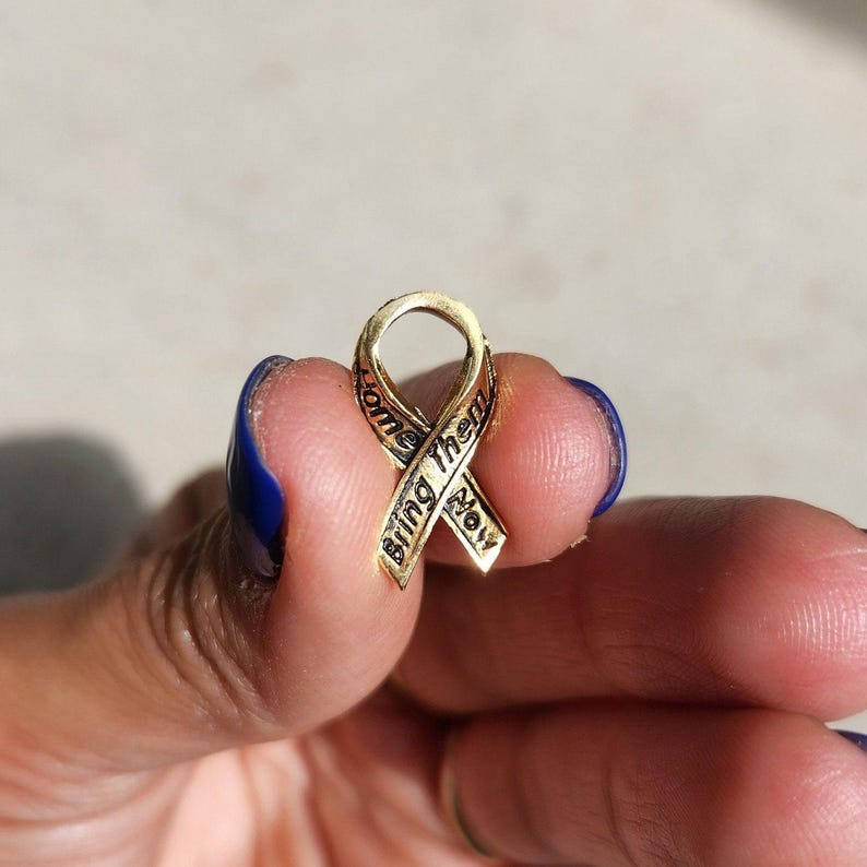 Yellow Ribbon Israel Necklace Bring Them Home Now Pin Hostages Support Israel Jewelry Made in IsraeI Gifts Stand with Israel Jewelry image 7