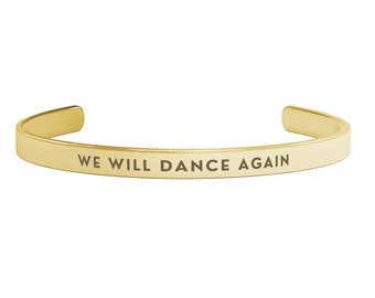 We Will Dance Again Bracelet Silver Israel Gold Bracelet Am Yisrael Chai I stand with Israel Jewelry Hebrew Bracelet Judaica Jewelry Jewish