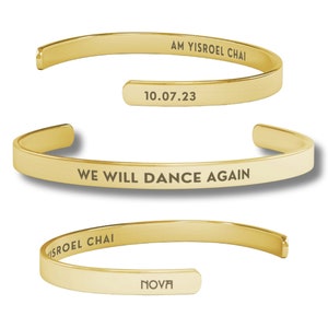 Nova Festival Israel Bracelet October 7th Massacre Memory Bracelet We Will Dance Again Bracelet Am Yisrael Chai Bracelet Israel Jewelry