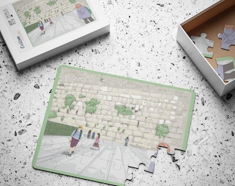 Westmauer-Puzzle für Kinder, 30-teilig, Jerusalem-Puzzle, Judaica-Lernspielzeug
